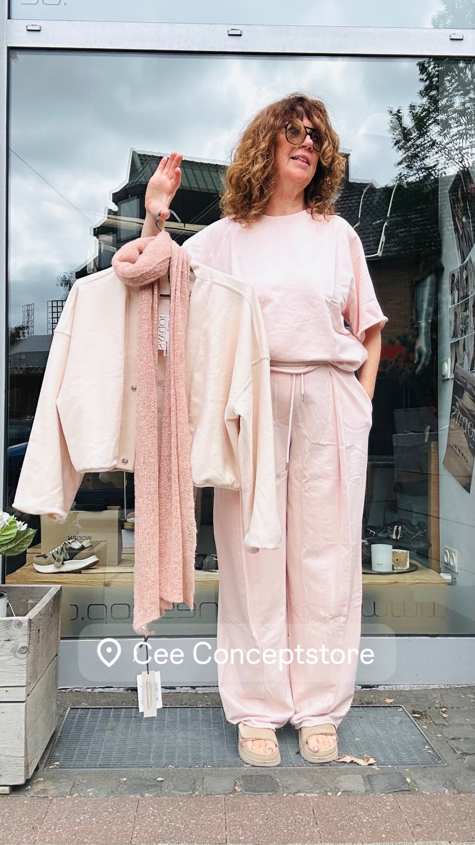 Puder Rosa Sweat-Set (Sweat + Hose)